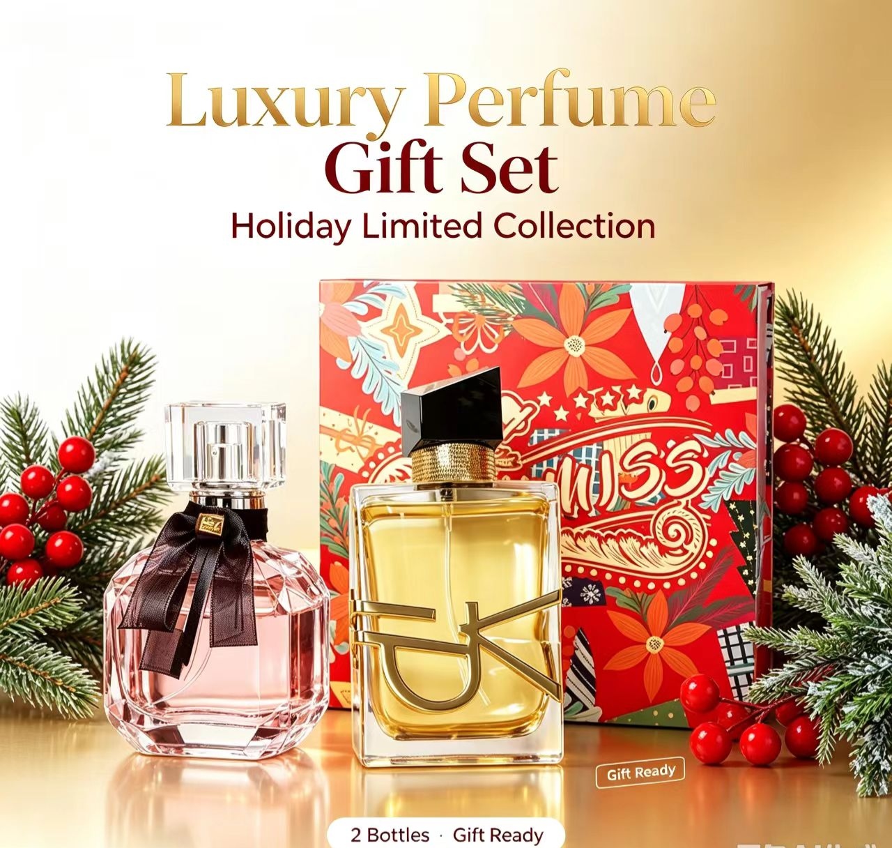 Luxury Gift Set - مجموعة هدايا فاخرة تحتوي على زجاجتين