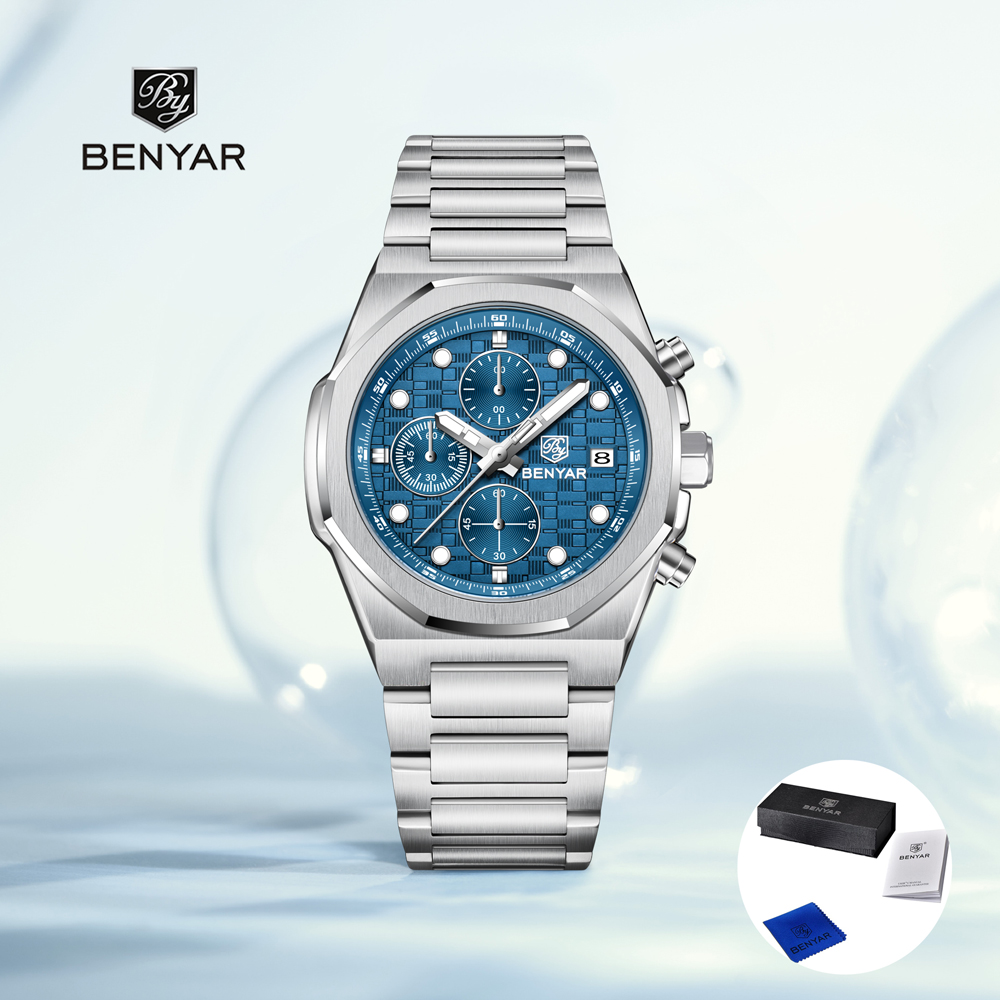 Luxury Watch Men - 2025 جديد BENYAR ساعات رجالية فاخرة