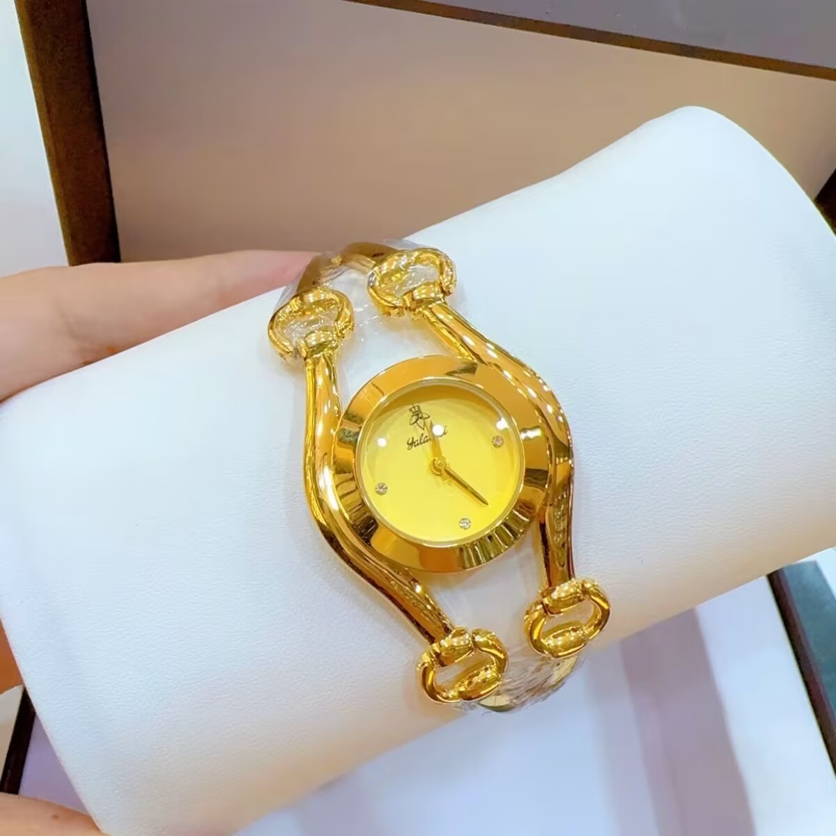 Gold Plated Jewelry - ساعة فرنسية جديدة مطلية بالذهب عيار