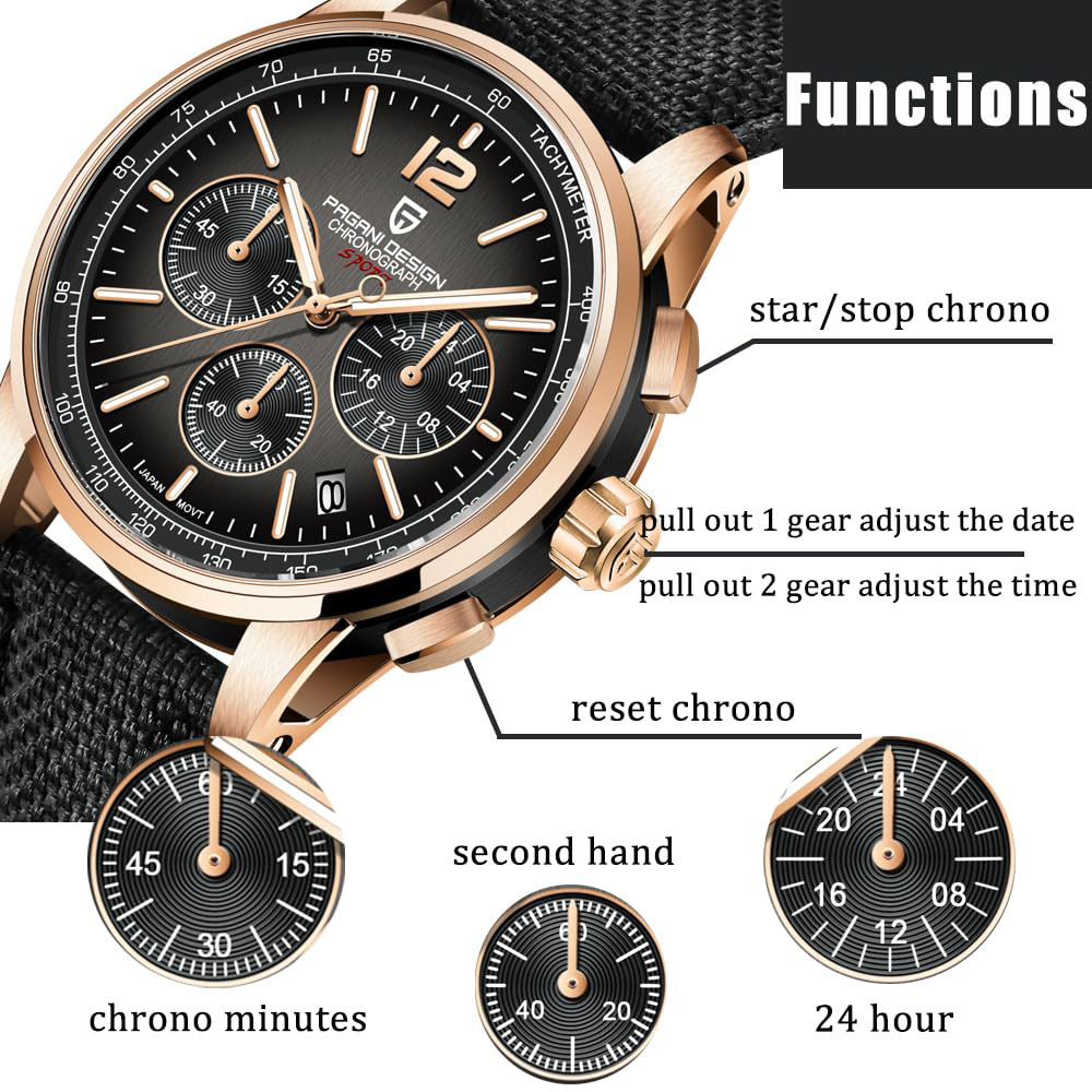 Luxury Watch Men - PAGANI تصميم جديد ساعة رجالي 41