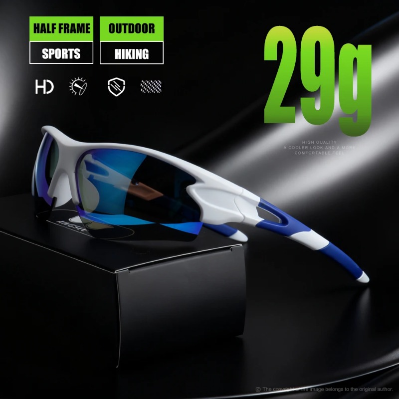 Sunglasses Uv400 - نظارات شمسية رياضية مستقطبة بتصميم يغطي