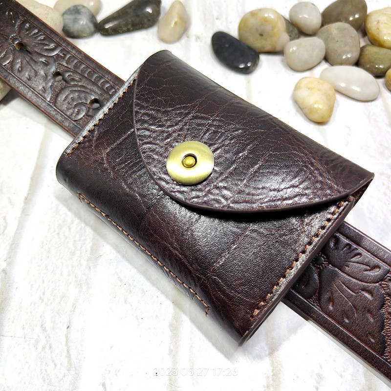Leather Wallet Men - Blongk حقيبة خصر صغيرة رقيقة حزام