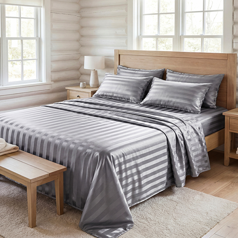 Silk Pillowcase - طقم ملاءات سرير ساتان مقاوم للتجاعيد