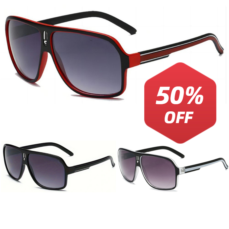 Sunglasses Uv400 - نظارات عصرية كبيرة منحنية على الطراز