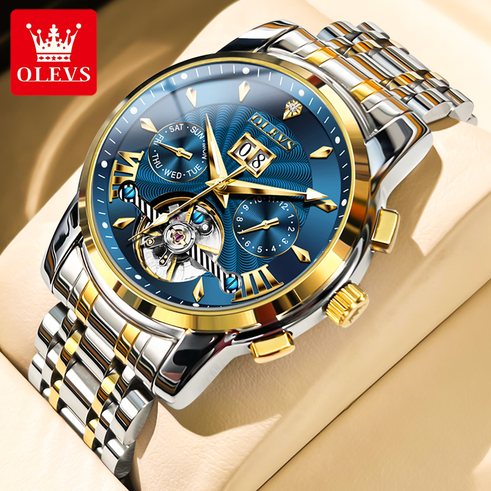 Luxury Watch Men - ساعات رجالية OLEVS فاخرة عصرية بحزام
