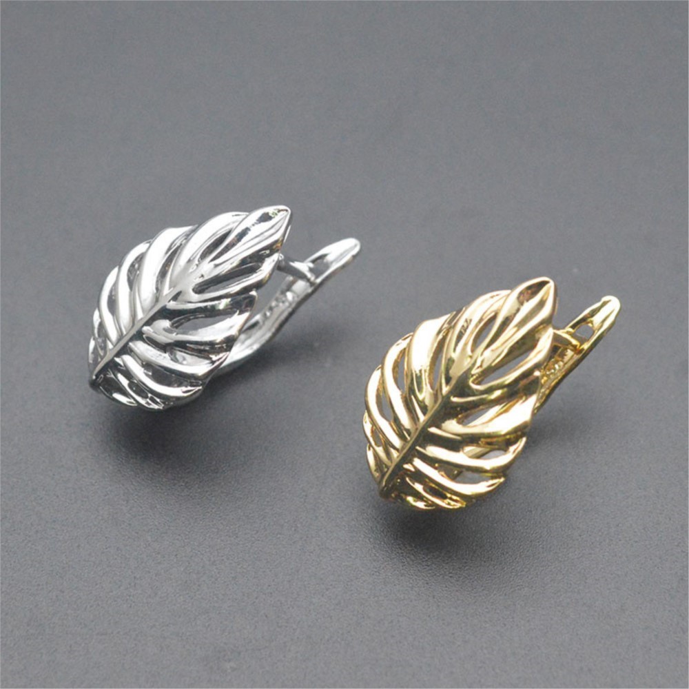 Gold Plated Jewelry - 1/2 قطعة من مشابك الأقراط على