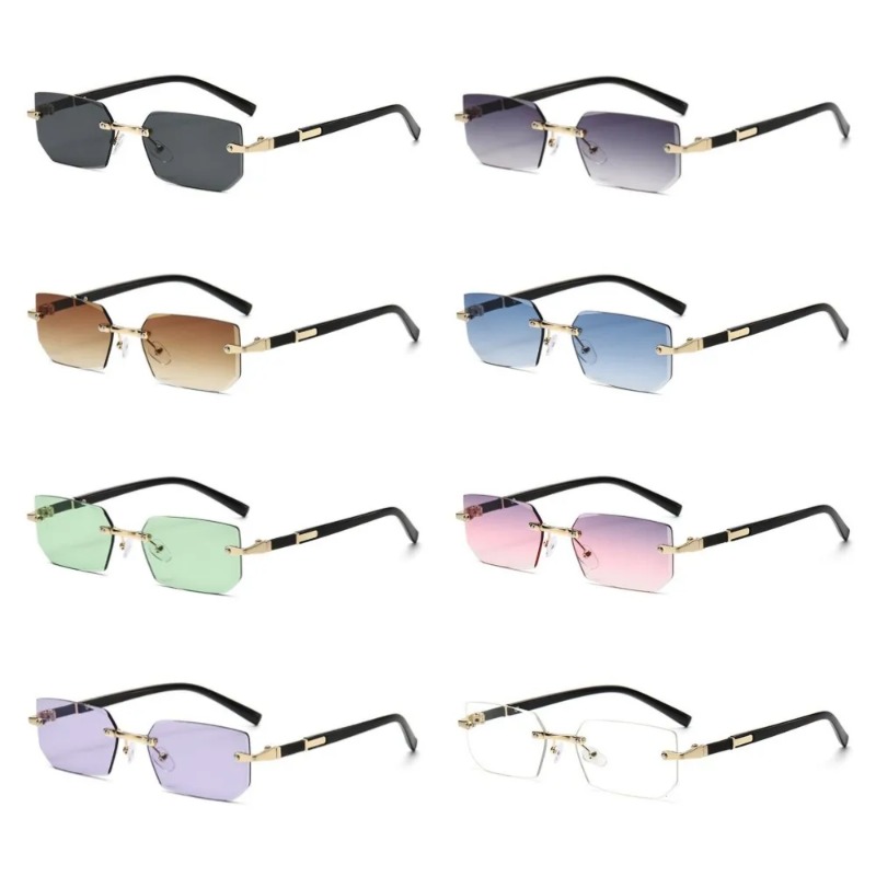 Designer Sunglasses - نظارات شمسية عصرية بدون إطار للرجال