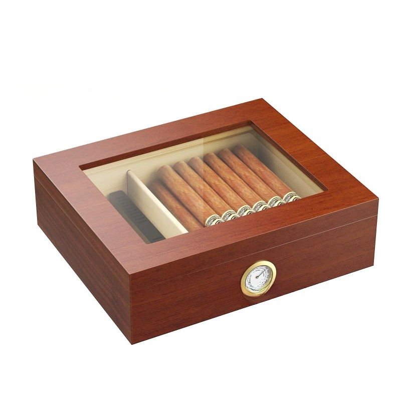 علبة سيجار مرطبة مع مرطب ومقيا - مراجعة Premium Cigar Case وسعره