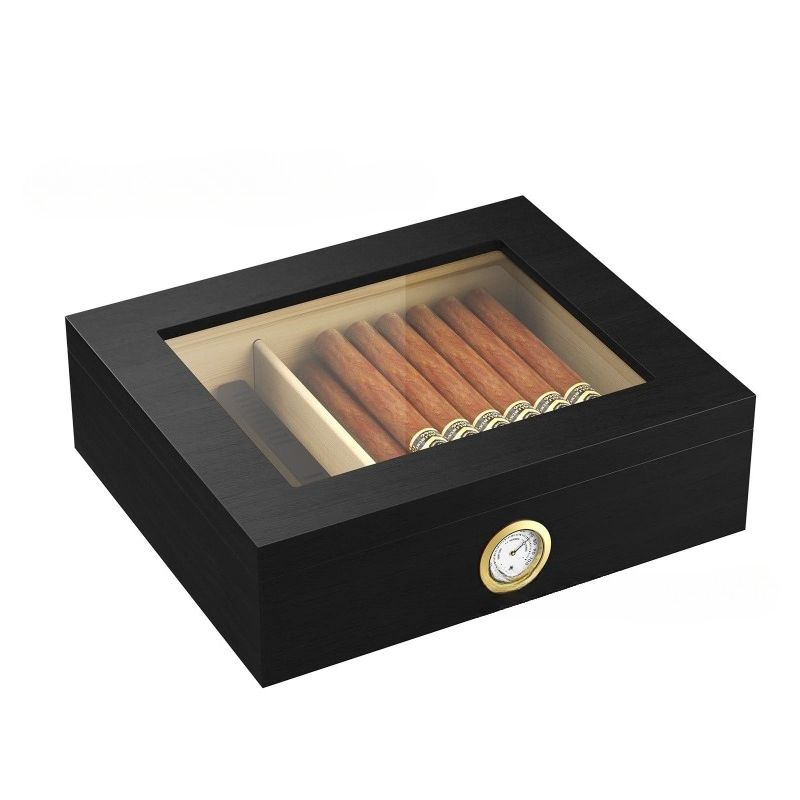علبة سيجار مرطبة مع مرطب ومقيا - مراجعة Premium Cigar Case وسعره