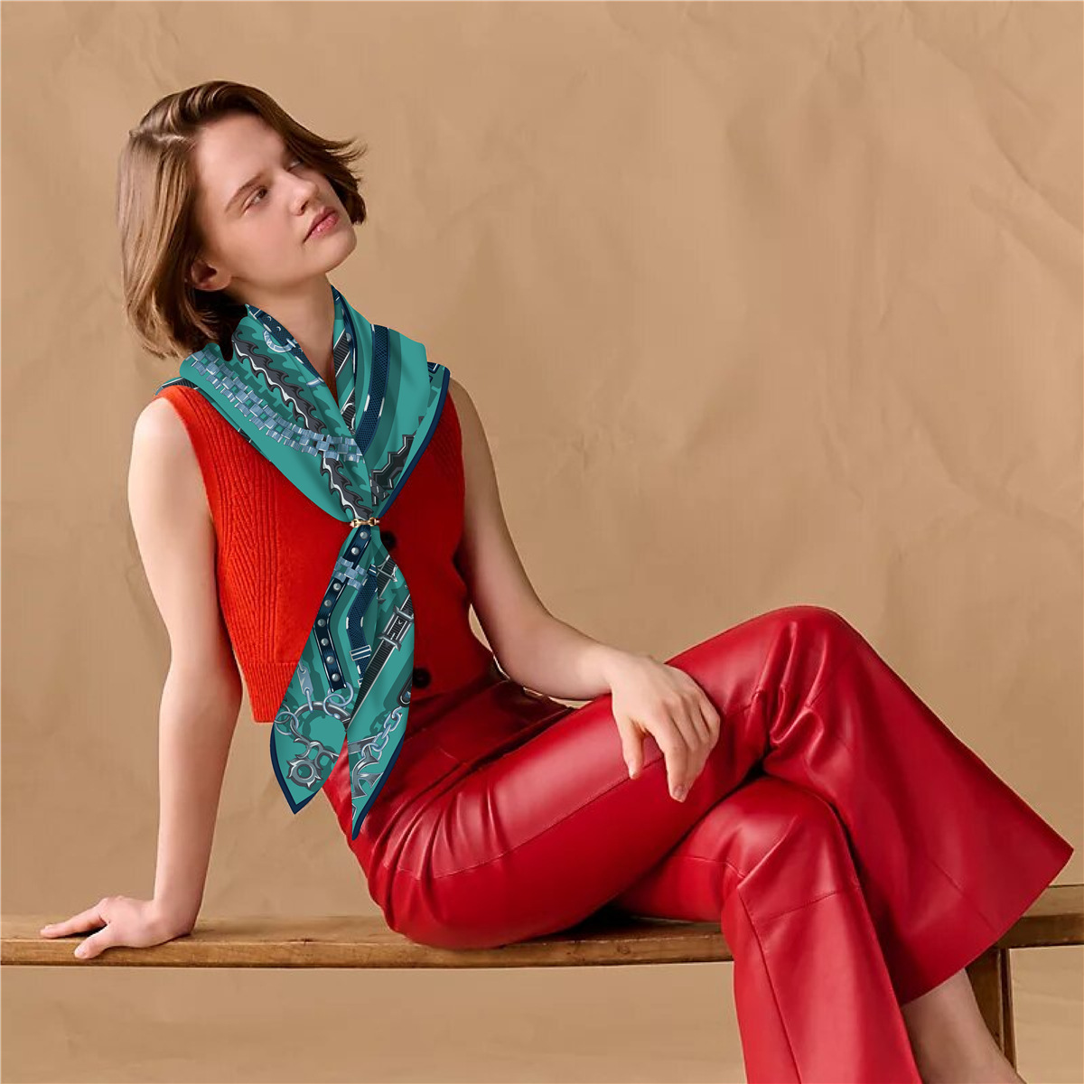 وشاح حرير تويل كشمير فاخر شتوي - مراجعة Cashmere Scarf وسعره