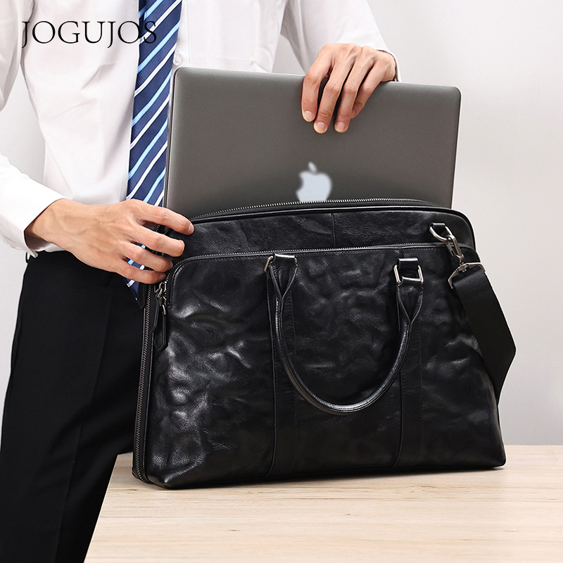 2025 جديد حقائب يد جلدية أصلية - مراجعة Leather Briefcase وسعره