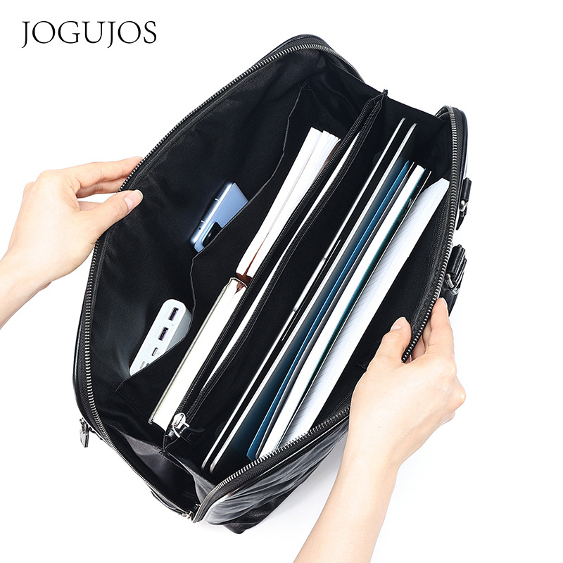 2025 جديد حقائب يد جلدية أصلية - مراجعة Leather Briefcase وسعره