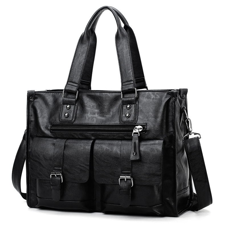 حقيبة كتف رجالية من الجلد الصن - مراجعة Leather Briefcase وسعره