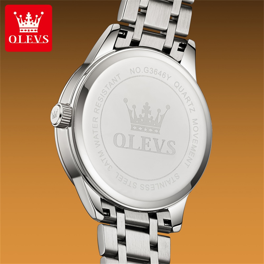 ساعات OLEVS Moon Phase للرجال  - مراجعة Luxury Watch Men وسعره