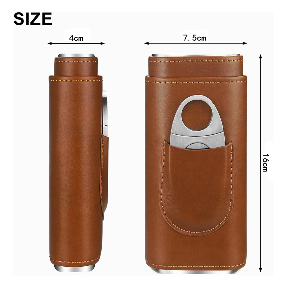 حافظة سيجار جلدية بثلاثة أصابع - مراجعة Premium Cigar Case وسعره