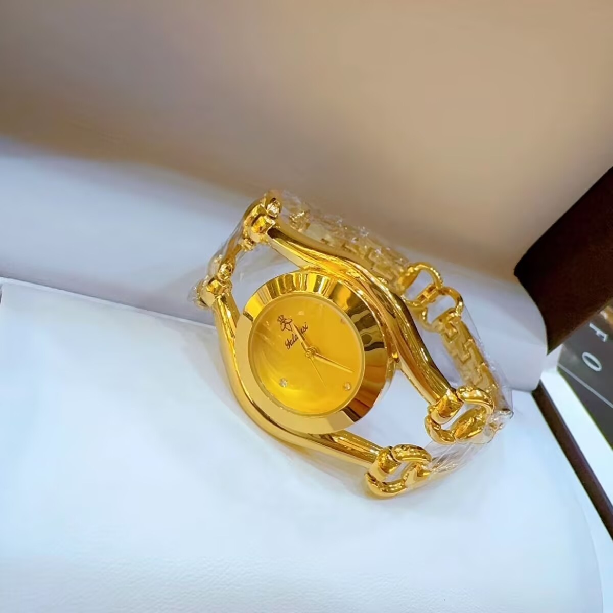 ساعة فرنسية جديدة مطلية بالذهب - مراجعة Gold Plated Jewelry وسعره