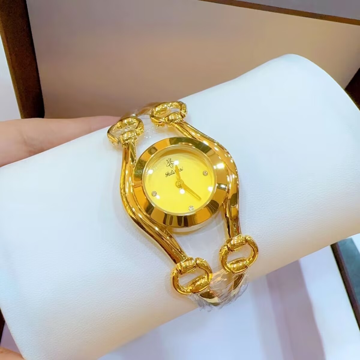 ساعة فرنسية جديدة مطلية بالذهب - مراجعة Gold Plated Jewelry وسعره