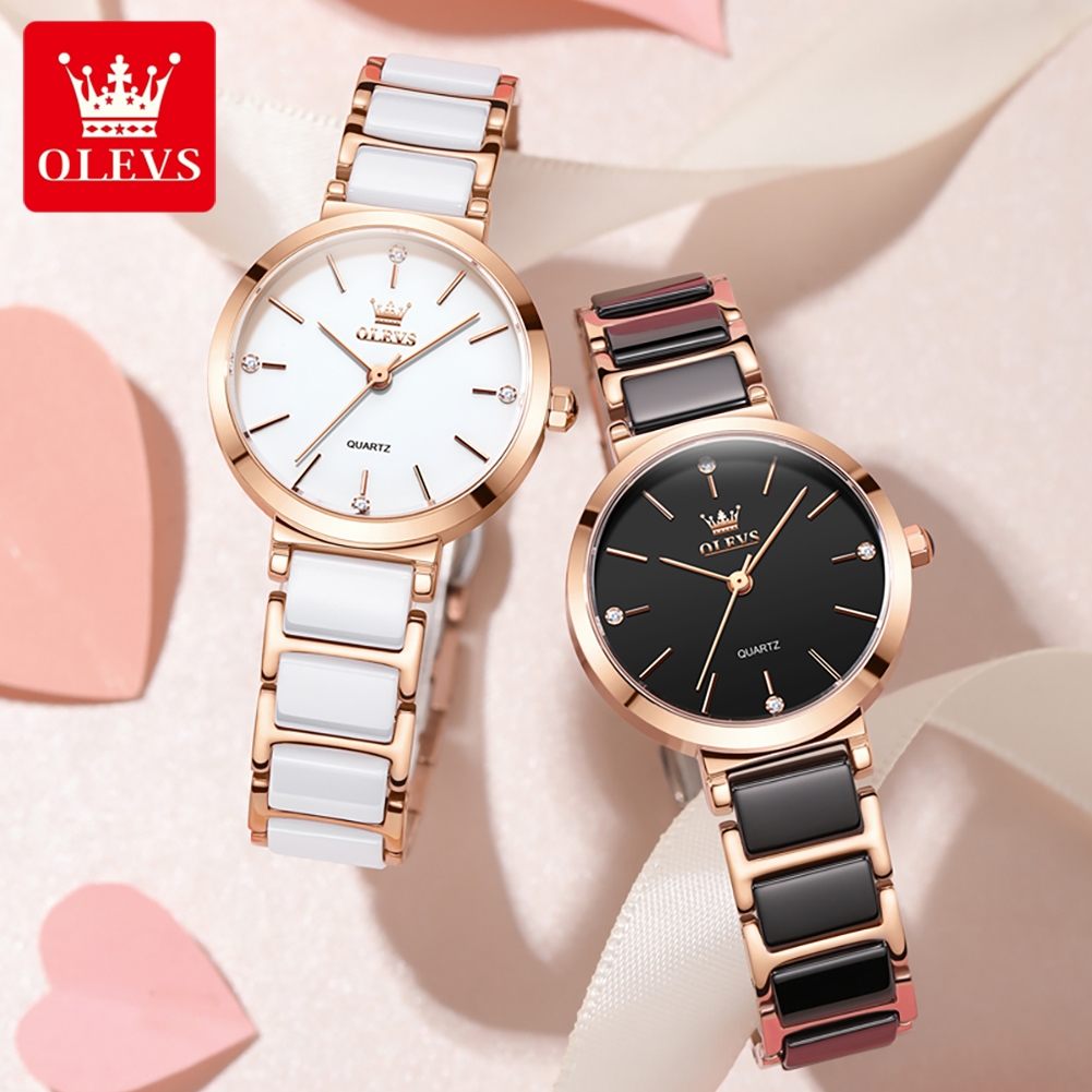 OLEVS ساعة نسائية 5877 ساعة كو - مراجعة Luxury Gift Set وسعره