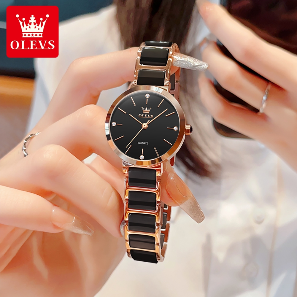 OLEVS ساعة نسائية 5877 ساعة كو - مراجعة Luxury Gift Set وسعره