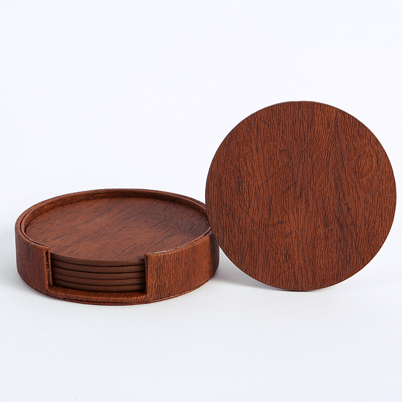 WOTOR 6 قطعة/الوحدة دائرة الخش - مراجعة Marble Coaster Set وسعره