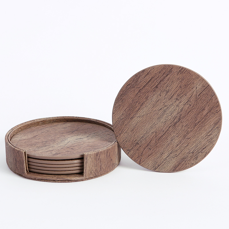 WOTOR 6 قطعة/الوحدة دائرة الخش - مراجعة Marble Coaster Set وسعره
