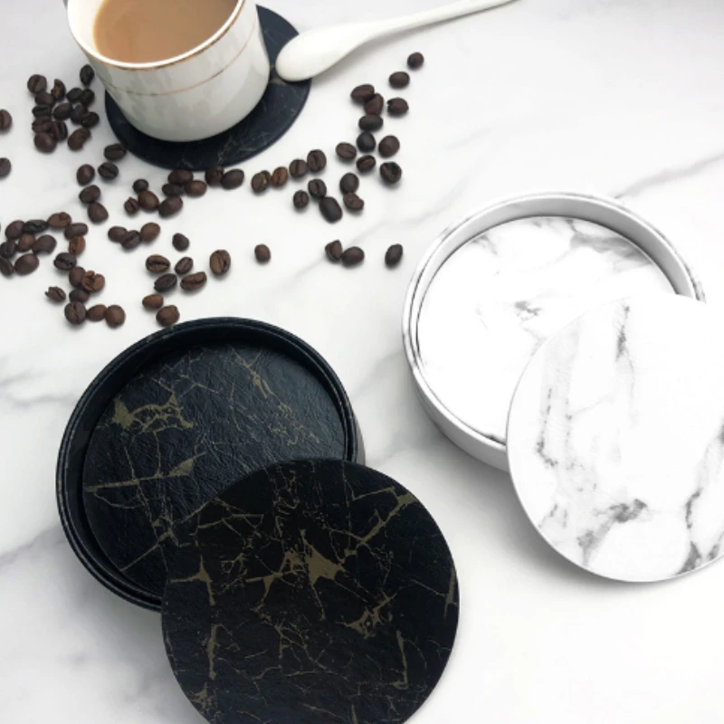 6 قطعة قاعدة أكواب رخامية من ا - مراجعة Marble Coaster Set وسعره