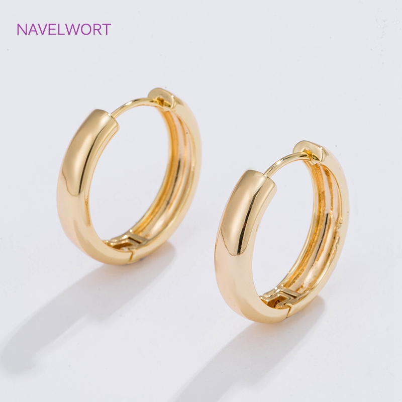 6 أحجام من الأقراط الدائرية ال - مراجعة Gold Plated Jewelry وسعره