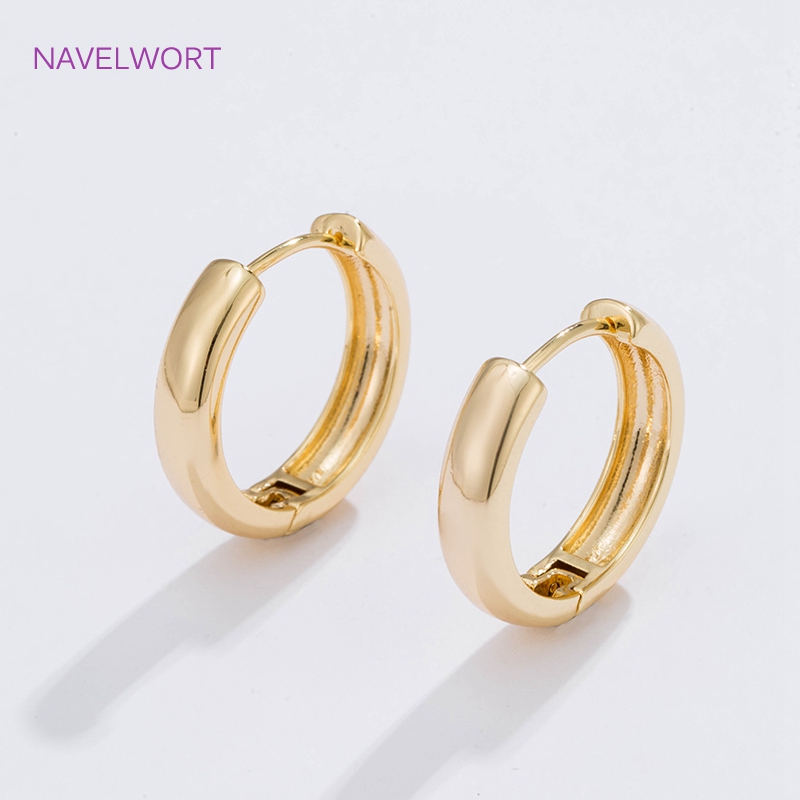 6 أحجام من الأقراط الدائرية ال - مراجعة Gold Plated Jewelry وسعره