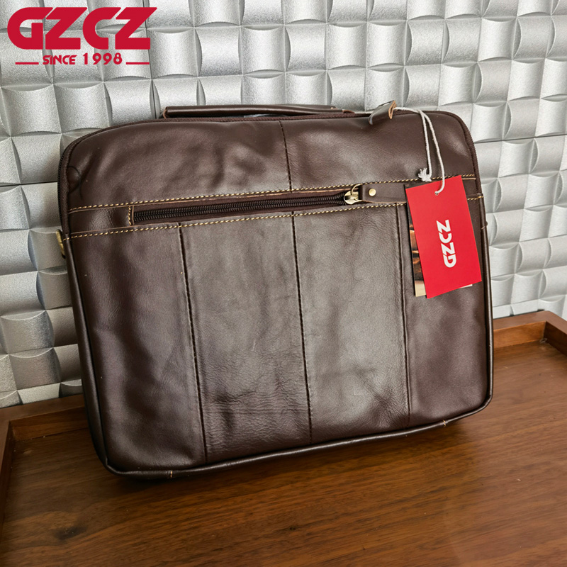 حقيبة يد رجالية GZCZ للعمل وال - مراجعة Leather Briefcase وسعره