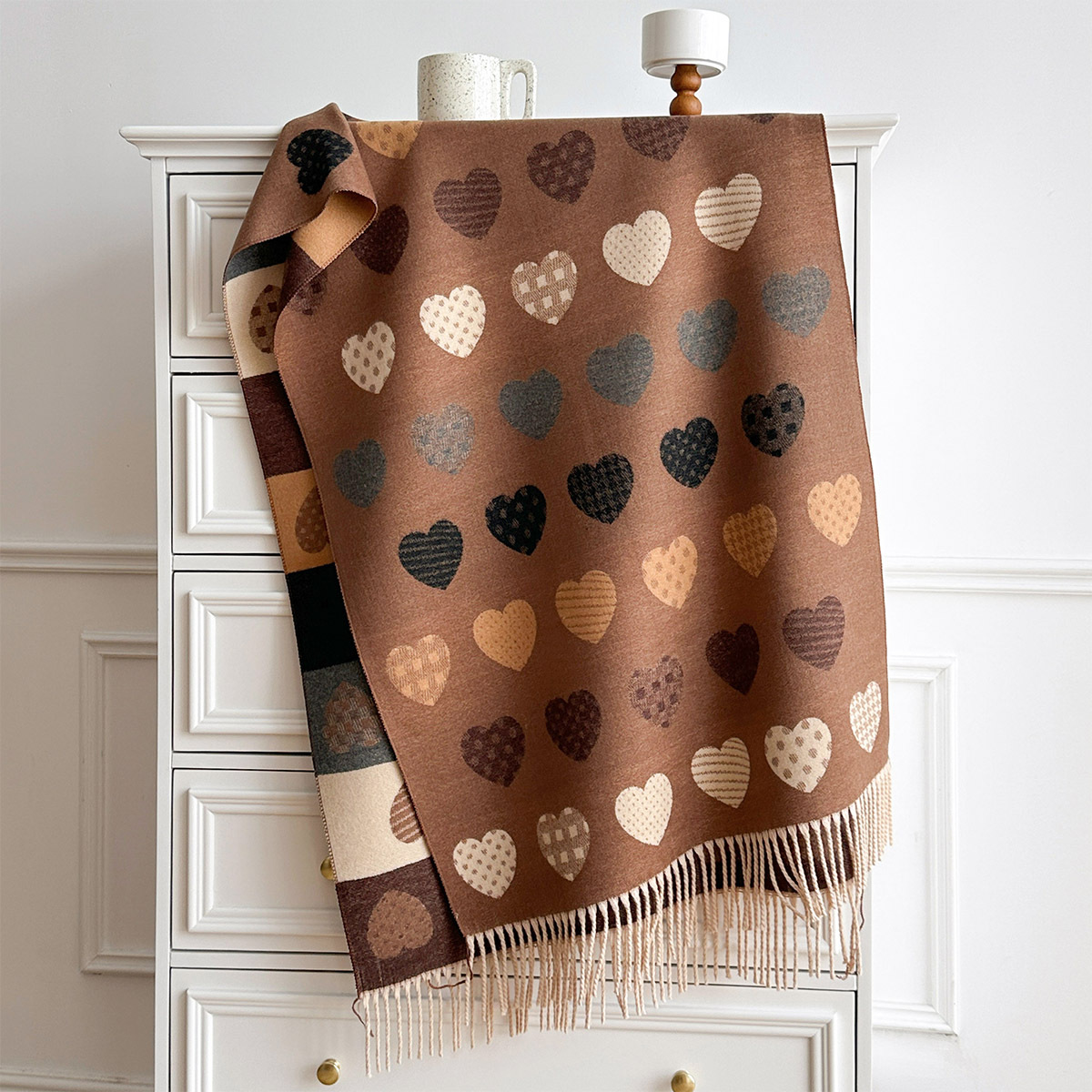 وشاح نسائي من الكشمير الصناعي  - مراجعة Cashmere Scarf وسعره