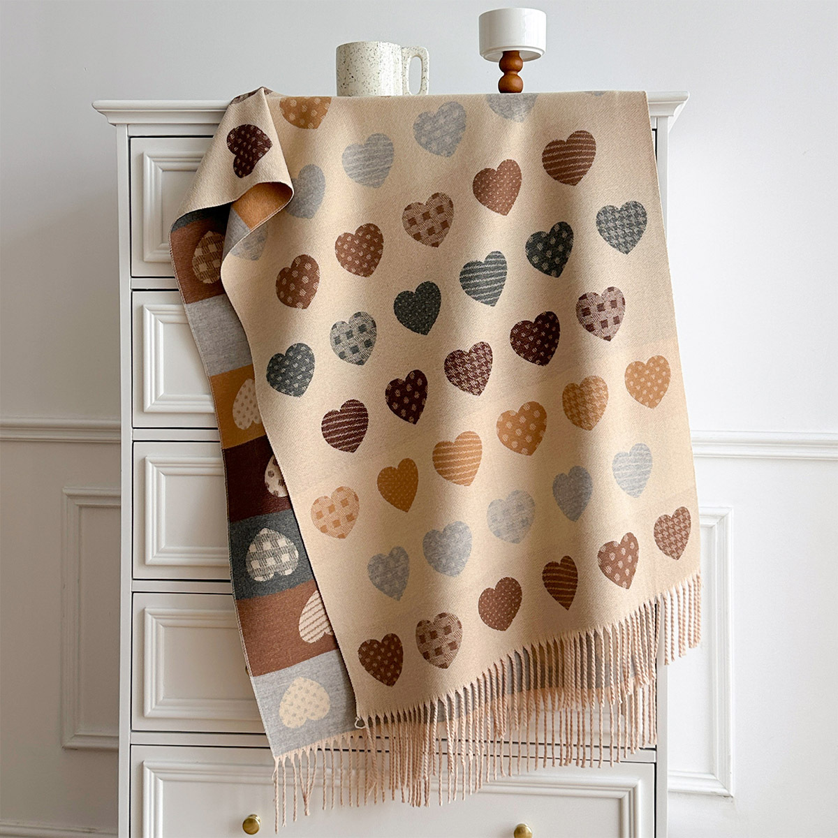 وشاح نسائي من الكشمير الصناعي  - مراجعة Cashmere Scarf وسعره