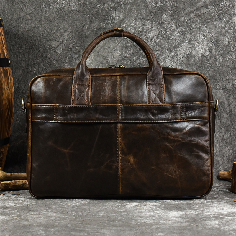حقيبة يد فاخرة من الجلد الطبيع - مراجعة Leather Briefcase وسعره
