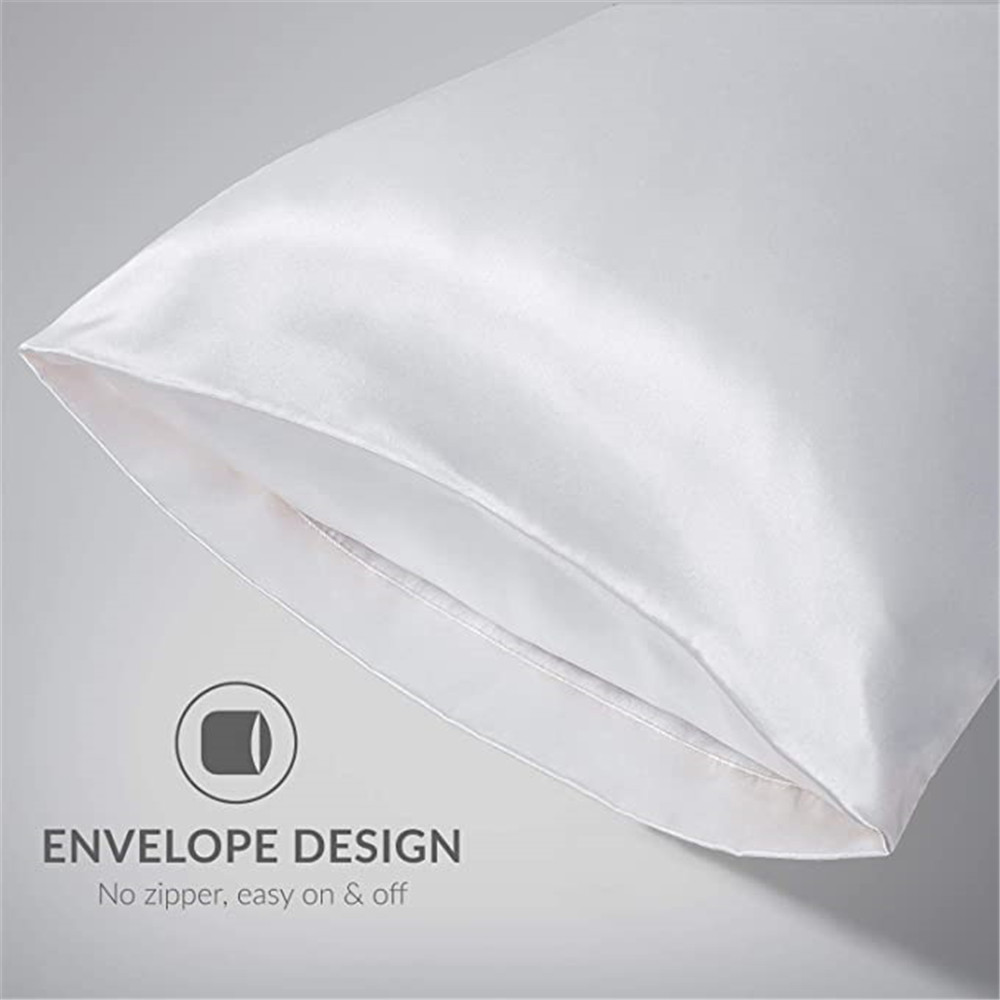 2 قطعة/الوحدة الصلبة حريري الس - مراجعة Silk Pillowcase وسعره