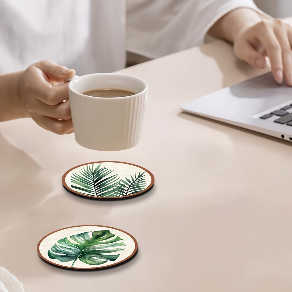 5 قطع من حاملات الأكواب الخشبي - مراجعة Marble Coaster Set وسعره
