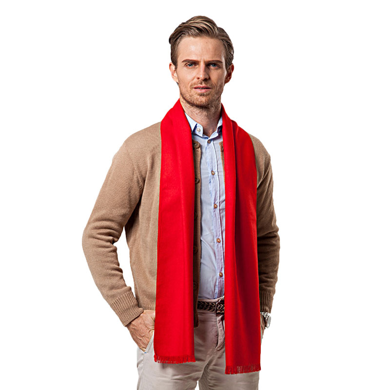 أزياء الشتاء بلون الرجال وشاح  - مراجعة Cashmere Scarf وسعره