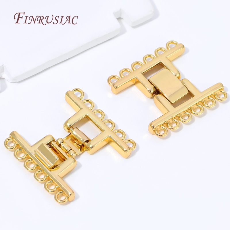 مشبك متعدد الطبقات مطلي بالذهب - مراجعة Gold Plated Jewelry وسعره