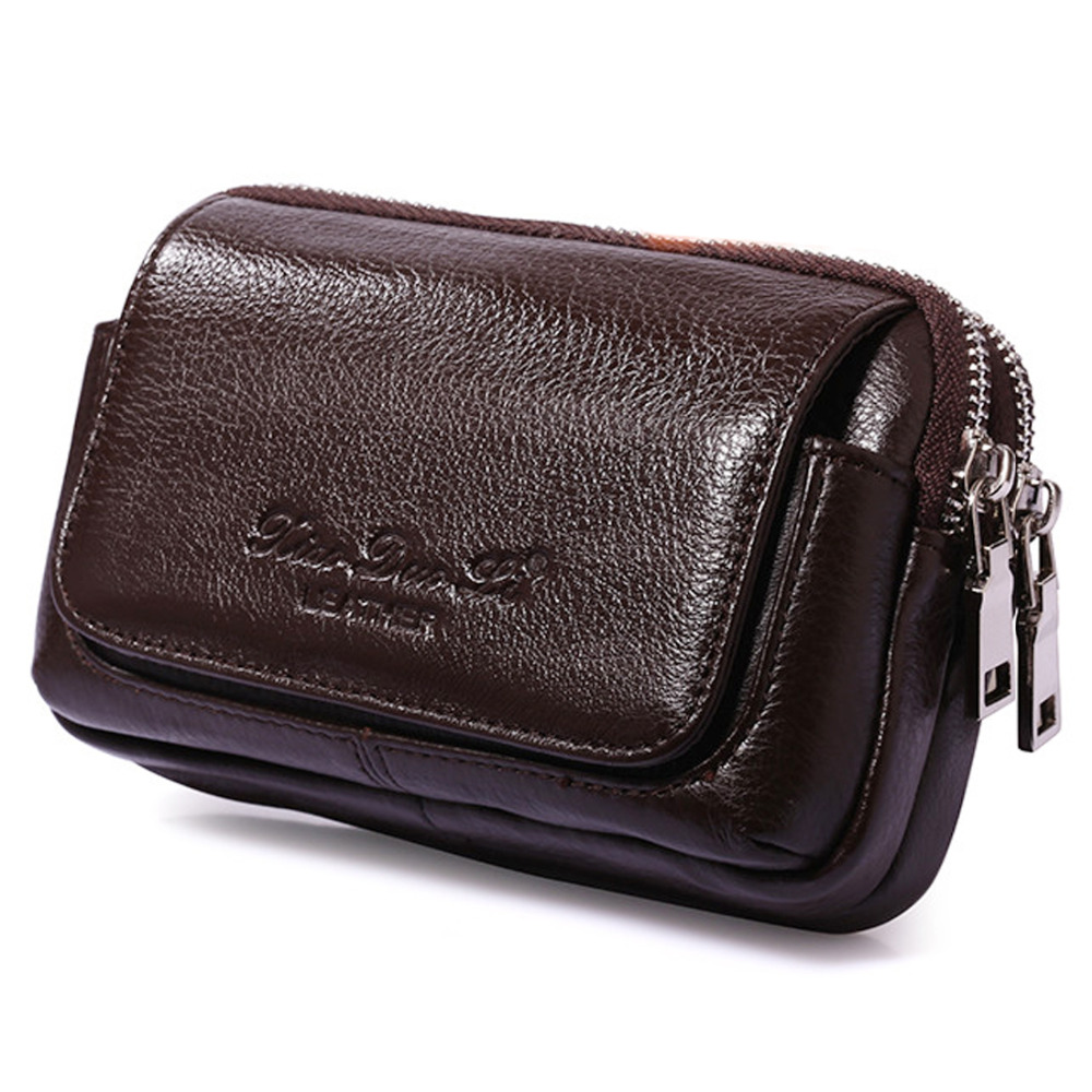 الرجال جلد طبيعي الخصر حزمة مر - مراجعة Leather Wallet Men وسعره