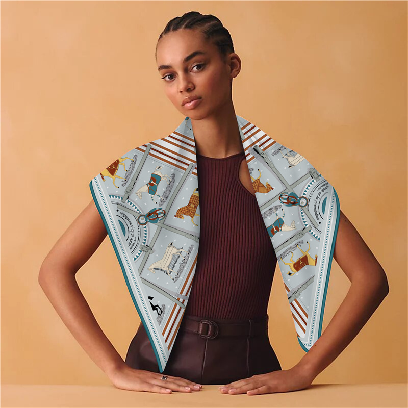 وشاح حريري كشميري مطبوع أنيق ب - مراجعة Cashmere Scarf وسعره