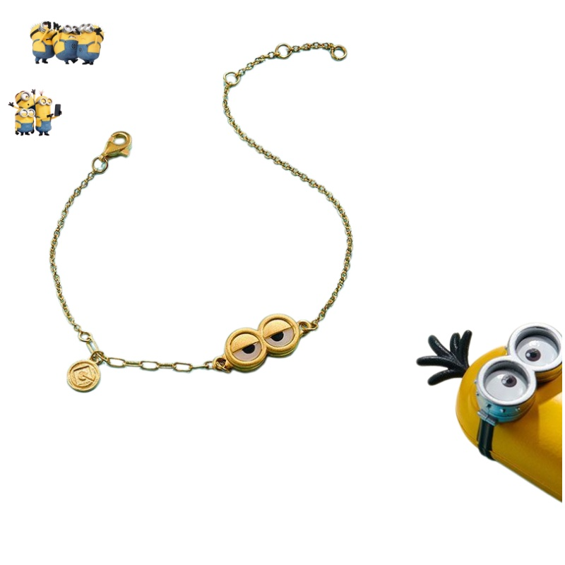 سوار ذهبي من سلسلة المينيونز - - مراجعة Gold Plated Jewelry وسعره