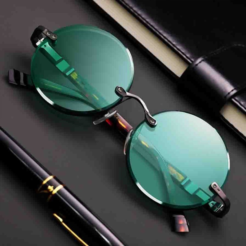 نظارات شمسية كلاسيكية بدون إطا - مراجعة Designer Sunglasses وسعره
