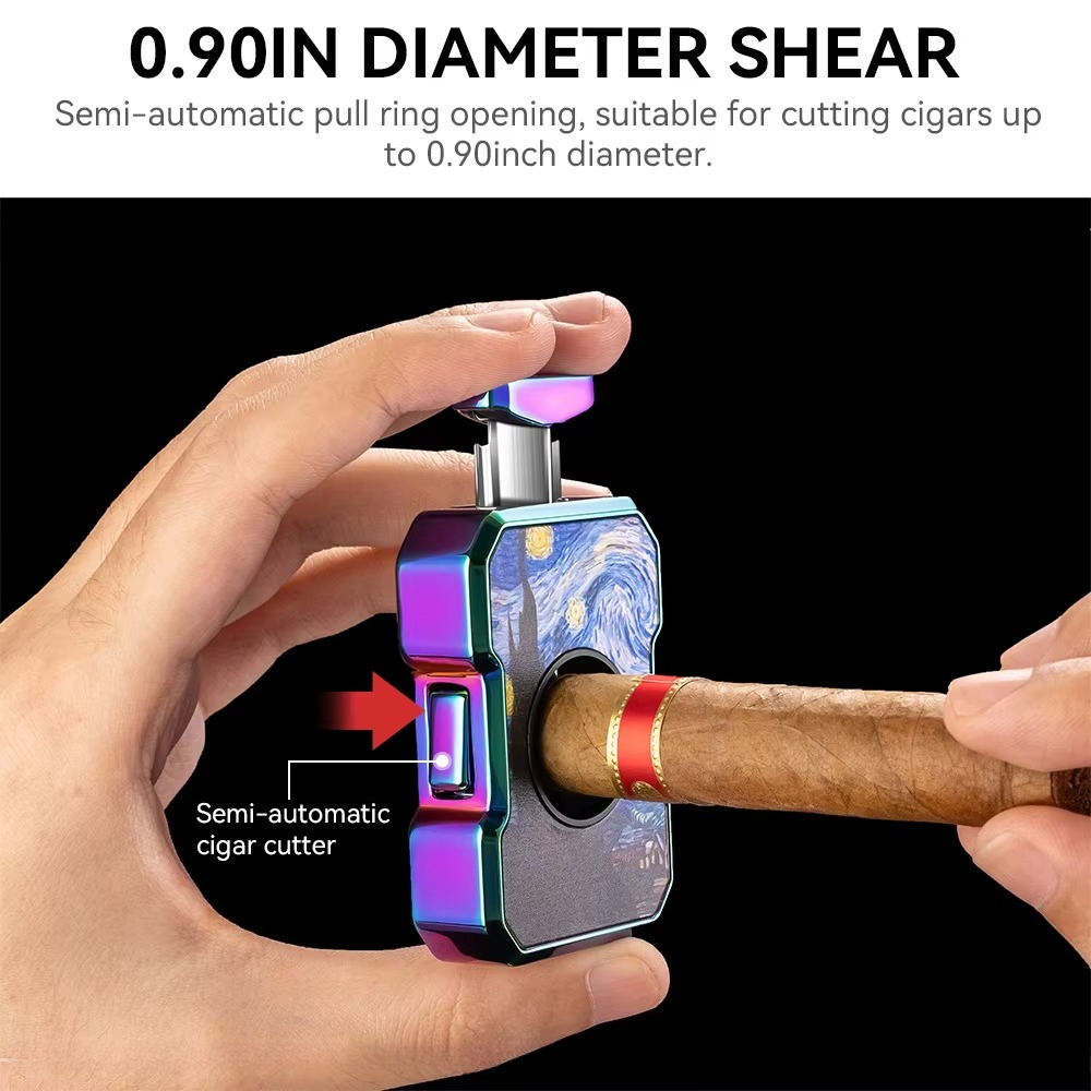 قاطع السيجار المحمول على شكل ح - مراجعة Premium Cigar Case وسعره