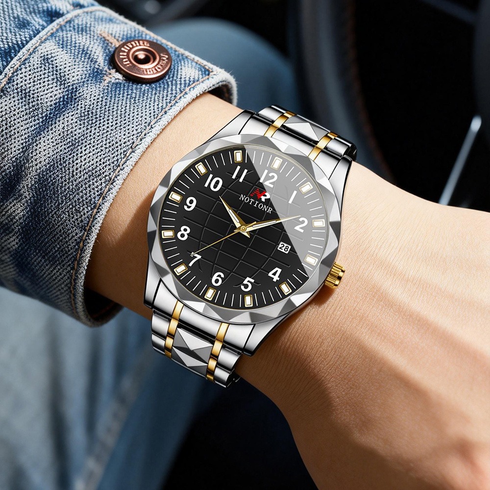 ساعة رجالية كوارتز من الفولاذ  - مراجعة Luxury Watch Men وسعره