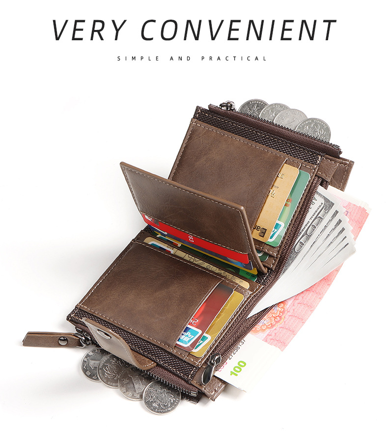 مكافحة سرقة عبر الحدود الأعمال - مراجعة Leather Wallet Men وسعره