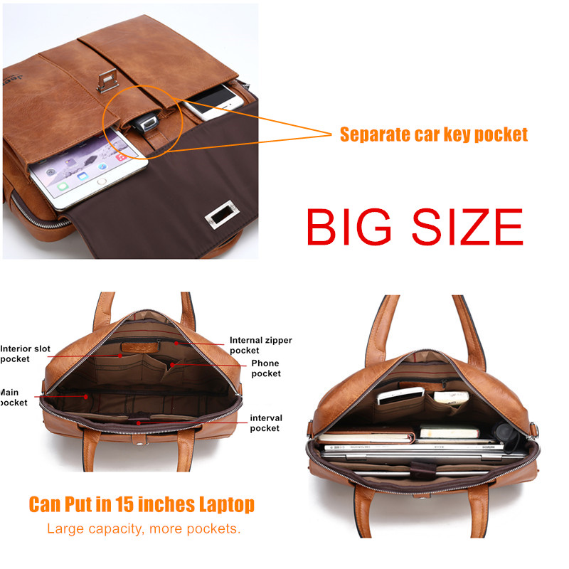 حقيبة جلدية للرجال من جيب بولو - مراجعة Leather Briefcase وسعره