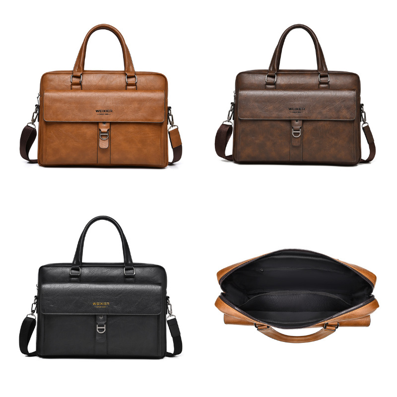 حقيبة رجالية كلاسيكية من الجلد - مراجعة Leather Briefcase وسعره