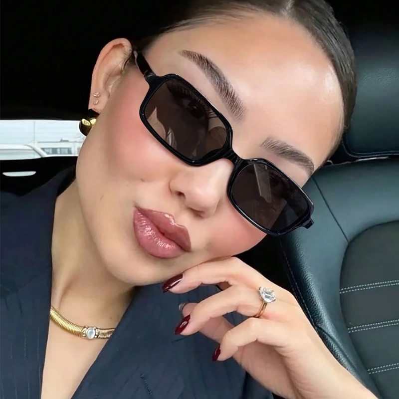 نظارات شمسية مستطيلة صغيرة جدي - مراجعة Designer Sunglasses وسعره