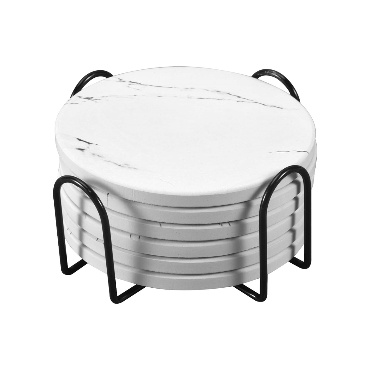 مجموعة كوستر من السيراميك مع ح - مراجعة Marble Coaster Set وسعره