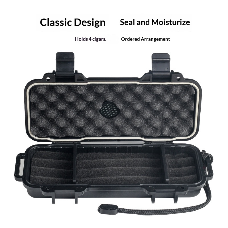 مرطب سيجار محمول مع مرطب مقاوم - مراجعة Premium Cigar Case وسعره
