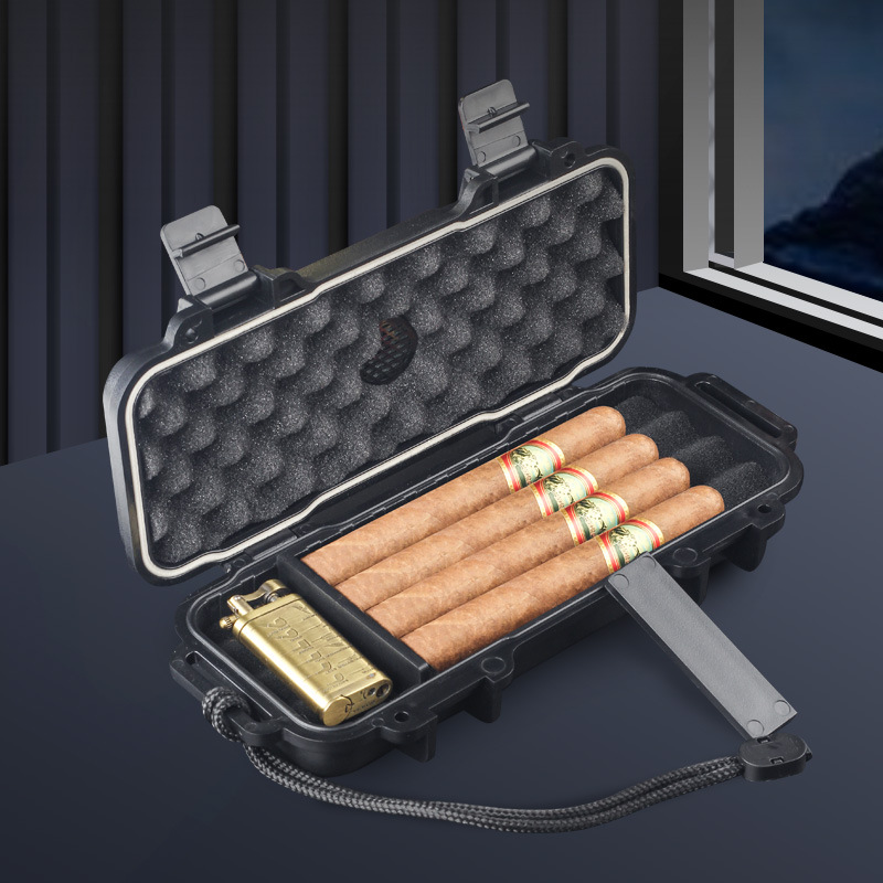 مرطب سيجار محمول مع مرطب مقاوم - مراجعة Premium Cigar Case وسعره