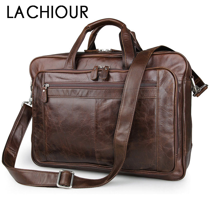 LACHIOUR-حقيبة يد جلدية أصلية  - مراجعة Leather Briefcase وسعره